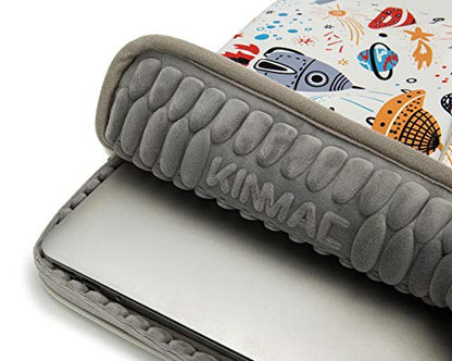 Kinmac 360° Protective Water Resistant Laptop Sleeve case Bag with Handle for MacBook Pro 14 inch,13.5 inch-13.9 inch and 14 inch Laptop(Spaceship) - color: Spaceship, size: 13.5 inch-14 inch