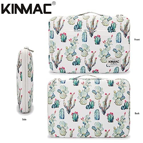 Kinmac 360° Heavy Duty Protective Laptop Sleeve Case Bag Cover with Handle for MacBook Air 13 inch,iPad Pro 13 inch and 13.3 inch HP,Dell,Lenovo,Asus,Acer Laptop (Cactus) - color: Cactus, size: 12 inch-13.3 inch