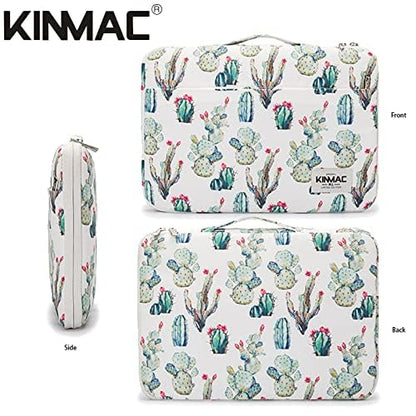 Kinmac 360° Heavy Duty Protective Laptop Sleeve Case Bag Cover with Handle for MacBook Air 13 inch,iPad Pro 13 inch and 13.3 inch HP,Dell,Lenovo,Asus,Acer Laptop (Cactus) - color: Cactus, size: 12 inch-13.3 inch