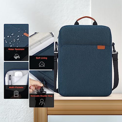 12.9-13 Inch iPad Carrying Bag for 2026 13 inch iPad Air M4 M3 M2 & iPad Pro M4 M5 with Magic Keyboard, iPad Pro 12.9, Travel Shoulder Sleeve Case Bag, Navy Blue - color: Navy Blue, size: 12.9-14 inch