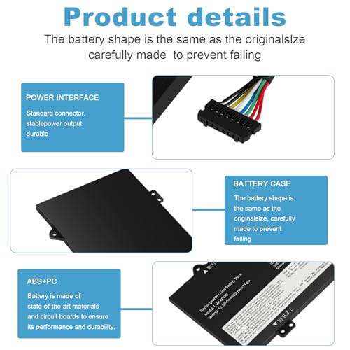 L19L4PDC L19C4PDC L19M4PDC Battery Replacement for Lenovo Ideapad Yoga 7-14ITL5 82BH 7-15ITL5 82BJ Yoga 7i (15 inch) 2 in 1 Series, 5B10Z26482 SB10Z26481 5B10Z26485 SB10Z26483 5B10Z26479 SB10Z26486 - size: 11.22*3.82*0.24inch L19L4PDC