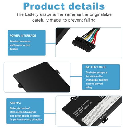 L19L4PDC L19C4PDC L19M4PDC Battery Replacement for Lenovo Ideapad Yoga 7-14ITL5 82BH 7-15ITL5 82BJ Yoga 7i (15 inch) 2 in 1 Series, 5B10Z26482 SB10Z26481 5B10Z26485 SB10Z26483 5B10Z26479 SB10Z26486 - size: 11.22*3.82*0.24inch L19L4PDC