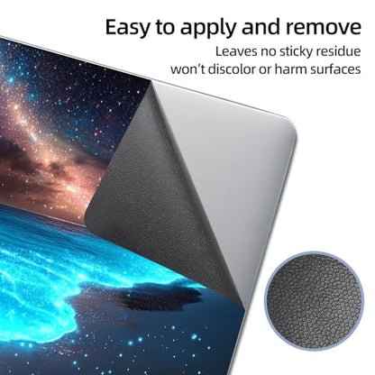 Universal Laptop Skin Sticker Decal, 12"-15.6" Aesthetic Vinyl Wrap, Glowing Bioluminescent Beach Waterproof Notebook Cover Art Protector for MacBook HP Dell Lenovo, Fits 13" 14" 15" 15.6" - color: Glowing Bioluminescent Beach
