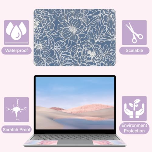CREATCABIN Peony Laptop Skin Sticker Decal Netbook Skin Sticker Notebook Art Decal 12" 13" 13.3" 14" 15" 15.4" 15.6" Universal Laptop Protector Cover Waterproof Scratchproof Removable Easy to Apply - style: Peony