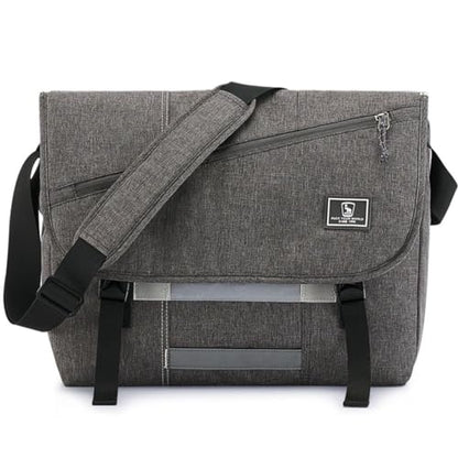 OIWAS Messenger Bag for Men, 15.6 Inch Laptop Crossbody Bags Women Casual Satchel Shoulder Bag College Travel Office Briefcase - color: Grey, size: 15.6 Inch