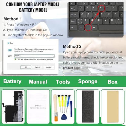 L19M3PF1 Laptop Battery Replacement for Lenovo ThinkBook 14-IML 20RV 14-IIL 20SL 15-IML 20RW 15-IIL Series Notebook L19C3PF1 L19D3PF1 L19L3PF1 L19M3PF2 L19C3PF9 L19M3PF9 L19L3PF8 L19D3PF2 - size: 8.05*4.91*0.39inch L19M3PF1