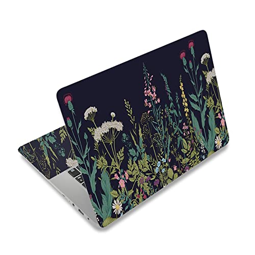 AIMSA Laptop Skin Sticker Decal, 12 13 13.3 14 15 15.4 15.6 inch Laptop Art Decal Protector Notebook Netbook PC 15.6" Universal Vinyl Cover, Flowers Plants - color: Flowers Plants