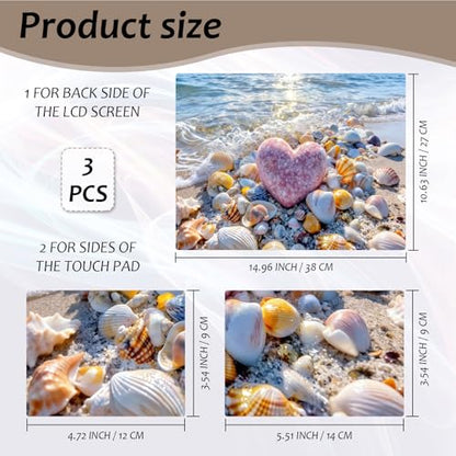 Laptop Skin 12.1-15.6 inch Removable Universal Reusable Laptop Sticker Decal,Waterproof No Residue Vinyl Cover,Scratch-Resistant Cuttable Full Wrap Sticker for Notebook, Pink Heart Stone - color: Pink Heart Stone