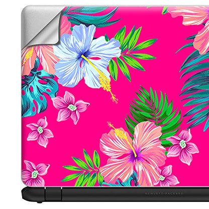 It's A Skin 15.6 inch Laptop Notebook Skin Vinyl Sticker Cover Decal Universal fit 15.6" (May Require Trimming) HP Lenovo Apple Mac Dell Compaq Asus Acer/Pink Neon Hibiscus Flowers