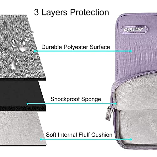 MOSISO Laptop Case 13 inch, Laptop Sleeve Compatible with MacBook Neo/Air/Pro 13 inch with A18/M5/M4/M3/M2/M1 Chip 2026-2016, Polyester Vertical Computer Sleeve Bag with Pocket, Purple - color: Purple, size: 13 inch