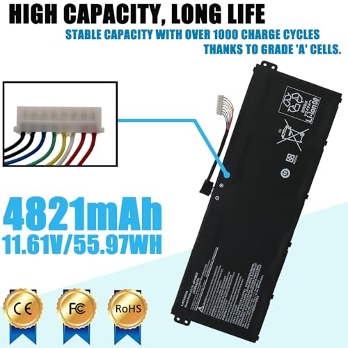 AP19B8M Laptop Battery Compatible with ACER Swift 3 SF314-59 TravelMate P4 TMP414-51 Porsche Design Book RS AP714-51GT Series KT0030G024 11.61V 55.97Wh 3-Cell - style: AP19B8M