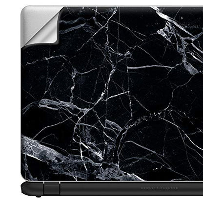 15 15.6 inch Laptop Notebook Skin Vinyl Sticker Cover Decal Fits 13.3" 14" 15.6" 16" HP Lenovo Apple Mac Dell Compaq Asus Acer / Black Marble Granite White