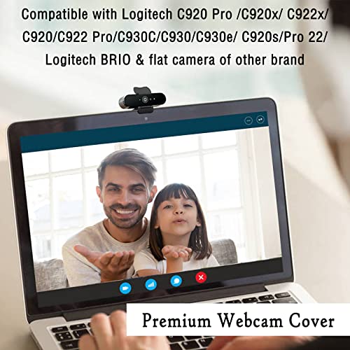 Webcam Lens Cover Compatible for Logitech C920 Pro/C920x/ C922x/C920/C922 Pro/C930C/C930/C930e/ C920s/Pro 22/Logitech Brio 4K Ultra HD Webcam/HD C310,Lens Protector to Protect Security - size: Size 2
