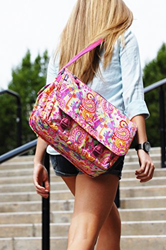 J World New York Terry Messenger Bag for Women Girls School Kids - color: Multi-checkmate
