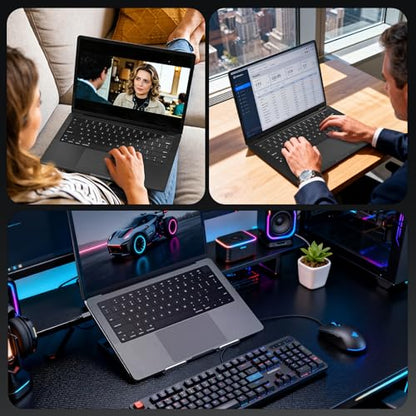 EooCoo Keyboard Cover Skin for MacBook Neo, Pro 14/16, Air 13/15, Black | Silicone, Anti Fingerprints & Dust, for 2026-2021 M5-M1 Pro/Max MacBook Pro 14/16, M5-M2 MacBook Air 13/15, MacBook Neo 13 - color: Black