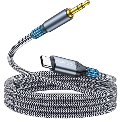 Aux to USB C, 6.6ft Aux Cord to USB C Compatible with iPhone 15/16/17, Galaxy S24/S23, iPad Pro, Pixel - Type C to 3.5mm Cord for Car, Headphones, Speakers - size: 6.6FT