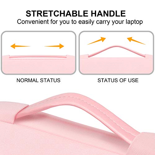 Lacdo 360° Protective Laptop Sleeve Case for 13 inch MacBook Air M5 A3449 (2026), M4 A3240 2025, M3 A3113 A2681 A2337 | 13" MacBook Neo A18 Pro A3404 (2026) | iPad Air/Pro 13 M5 Computer Bag, Pink - color: Pink, size: New MacBook Air/Neo/Pro 13 Inch