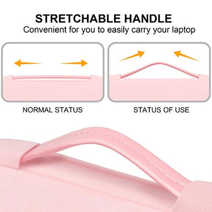 Lacdo 360° Protective Laptop Sleeve Case for 13 inch MacBook Air M5 A3449 (2026), M4 A3240 2025, M3 A3113 A2681 A2337 | 13" MacBook Neo A18 Pro A3404 (2026) | iPad Air/Pro 13 M5 Computer Bag, Pink - color: Pink, size: New MacBook Air/Neo/Pro 13 Inch