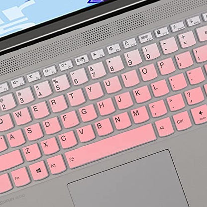 Keyboard Cover for Lenovo V15 G4 /V15 G3 /V15 Gen 2 15.6", Lenovo IdeaPad 1/IdeaPad 1i 15.6", IdeaPad 5 Slim/IdeaPad 5i Slim 16", Lenovo IdeaPad 1 15IGL7 15ADA07 15IAU7 15ALC7 15IJL71 - color: Ombrepink