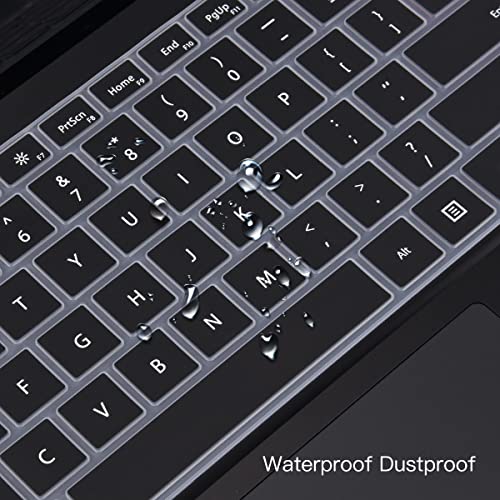 CaseBuy Keyboard Cover for 2023-2019 Microsoft Surface Laptop 6/5/4/3 & Surface Book 3 13.5" & 15" Keyboard Protector Accessories(Not Fit Surface Laptop 7 2024 2025), Black - color: Black