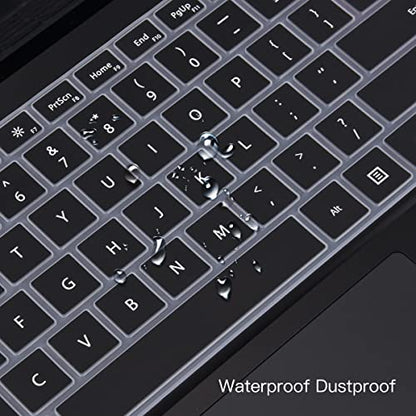 CaseBuy Keyboard Cover for 2023-2019 Microsoft Surface Laptop 6/5/4/3 & Surface Book 3 13.5" & 15" Keyboard Protector Accessories(Not Fit Surface Laptop 7 2024 2025), Black - color: Black