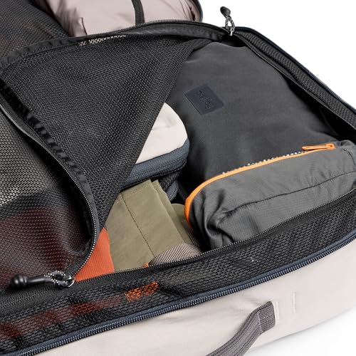 Bellroy Lite Travel Pack 38L (carry-on backpack, large travel backpack for international travelers, with laptop pocket, interior packing cells and tuck-away shoulder straps) - Ash - color: Ash