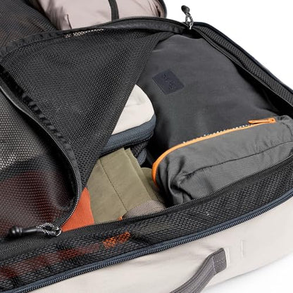Bellroy Lite Travel Pack 38L (carry-on backpack, large travel backpack for international travelers, with laptop pocket, interior packing cells and tuck-away shoulder straps) - Ash - color: Ash