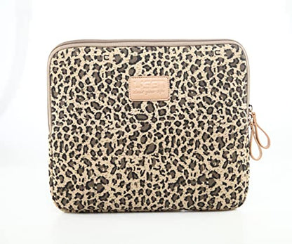 BSLVWG 11.6 Inch Laptop Sleeve Multi-Color & Size Choices Case/Water-Resistant Neoprene Notebook Computer Pocket Tablet Briefcase Carrying Bag/Pouch Skin Cover - color: Brown Leopard, size: 11.6 inch