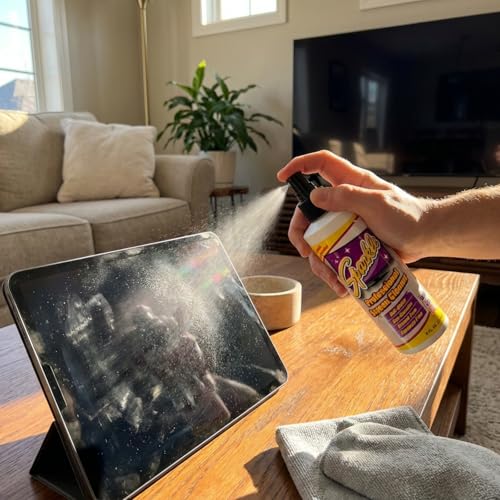 Sparkle Screen & Monitor Cleaner Spray, Ammonia & Alcohol-Free, Anti-Static, Streak-Free Formula for TVs, Laptops & Displays, 8 fl oz (Pack of 3) - size: 8 Fl Oz (Pack of 3)