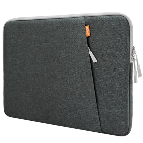 JETech Laptop Sleeve for 13-14 Inch Devices, Dark Grey | For MacBook Neo (A18 Pro), MacBook Air/Pro (M5-M1) 2026-2020, Water-Resistant, Shock-Absorbing Padding, Storage Pocket - color: Dark Grey, size: 13.3-Inch