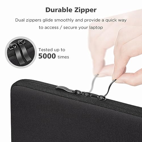 NIDOO 16 inch Laptop Sleeve Carrying Case Computer Protective Cover for 16" ThinkPad E16 Gen 2 / L16 Gen 6/ Z16/ ThinkBook 16 Gen 7 8/15 inch MacBook Air M5 M4/ Dell 16 Plus/HP ASUS Acer - color: Black, size: 15-16 Inch / Macbook Pro 15 16