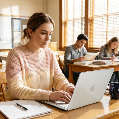 EooCoo Case for MacBook Neo 13 inch 2026, Scratch Resistant, Crystal Clear | Lightweight, Sturdy, Easy Snap-On, Against Scratches & Everyday Bumps, Model A3404 with A18 Pro Chip - color: Crystal Clear, size: Neo 13-inch