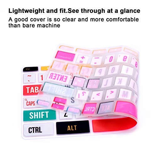English Silicone Keyboard Cover for HP Chromebook 14-db 14-ca 14-ak Series/Chromebook 14 G2 G3 G4 G5 / Chromebook 11 x360 11.6/ Chromebook 11 G2 G3 G4 G5 G6 EE G7 EE 11.6,Creative Font - color: Creative Font
