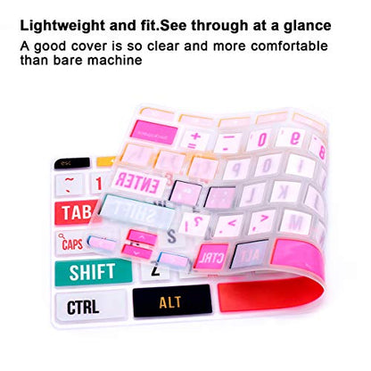 English Silicone Keyboard Cover for HP Chromebook 14-db 14-ca 14-ak Series/Chromebook 14 G2 G3 G4 G5 / Chromebook 11 x360 11.6/ Chromebook 11 G2 G3 G4 G5 G6 EE G7 EE 11.6,Creative Font - color: Creative Font