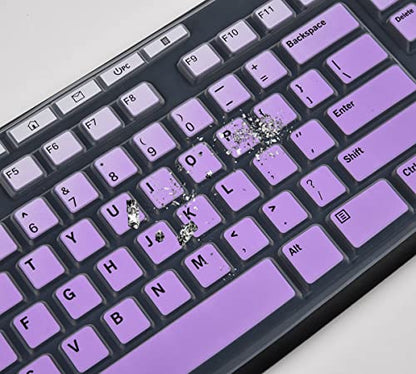 Keyboard Cover for Logitech MK295 MK270 K270 Keyboard, Logitech MK370 MK270 K270 Keyboard Skin Protector - Gradual Purple - color: Gradual Purple