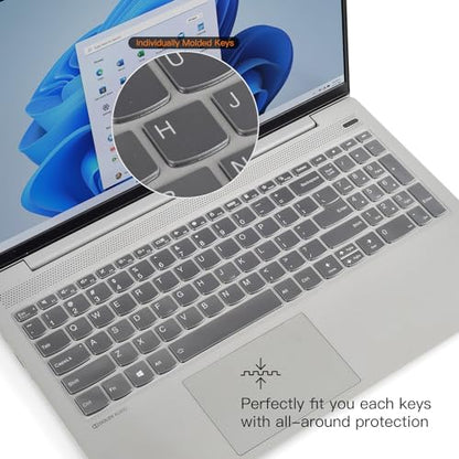 CaseBuy Premium Keyboard Cover Ultra Thin for Lenovo IdeaPad 1/IdeaPad 1i 15.6/2026-2022 Lenovo V15 G6 G5 G4 G3 G2 / IdeaPad 3i Laptop 2023 / IdeaPad 5 Slim 16 / IdeaPad Flex 5 5i 16" Protector