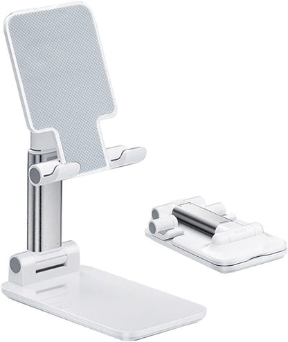 Phone Stand for Desk, Adjustable Foldable Cell Phone Holder for All Phones, Universal Desktop Cradle, Watch Video, Reading, Calling