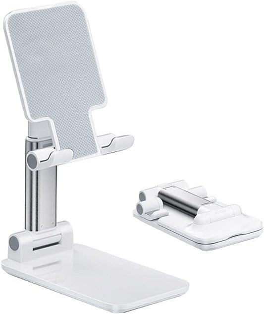 Phone Stand for Desk, Adjustable Foldable Cell Phone Holder for All Phones, Universal Desktop Cradle, Watch Video, Reading, Calling
