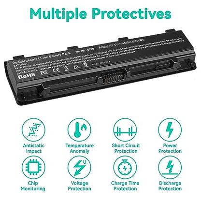 Fancy Buying New PA5109U-1BRS Battery for Toshiba PA5023U-1BRS PA5025U-1BRS S70DT C55-A5302 C55-A5308 C55-A5309 C55D-A5150 - size: 7.86*2.15*0.78inch PA5109U