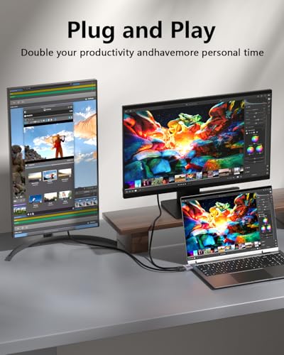 1.65FT Short USB C to USB C Cable Compatible with Thunderbolt 4/3, USB 3.2 Gen 2 20Gbps High Speed Data Transfer, 100w Fast Charging 8K@30Hz & 4K@120Hz USB C Video Cable for Monitor, Hub,dispaly Cord - size: 1.64 ft
