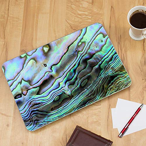 Custom Fit Made to Order Laptop Notebook Skin Vinyl Sticker Cover Decal Fits 13.3" 14" 15.6" 16" HP Lenovo Apple Mac Dell Compaq Acer|Abalone Sea Shell Teal Green - color: Style 1