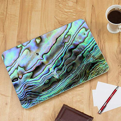 Custom Fit Made to Order Laptop Notebook Skin Vinyl Sticker Cover Decal Fits 13.3" 14" 15.6" 16" HP Lenovo Apple Mac Dell Compaq Acer|Abalone Sea Shell Teal Green - color: Style 1