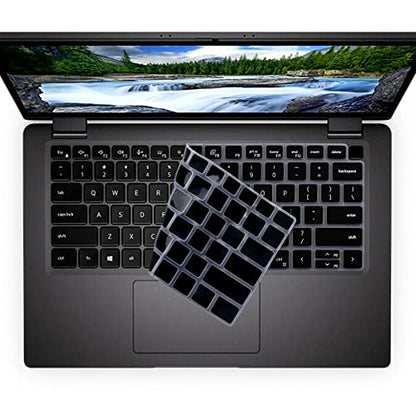 Keyboard Cover Skin for Dell Latitude 14" 7450 7440 7430 7420 7410 /Dell Latitude 5420 5430 5431 5440 5450/Dell Latitude 9420 9430 9440,15.6" Dell Latitude 7520 9510 9520 Keyboard Skin (Black) - color: Black