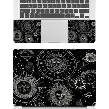 12.1-15.6 Inch Laptop Skin Decal, Universal Reusable Vinyl Laptop Cover Sticker, Waterproof Art Decal Protector in Cosmic Sun Moon - color: Cosmic Sun Moon