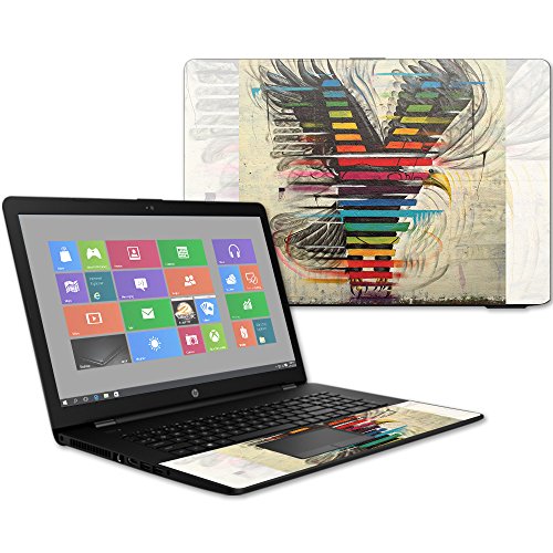 MightySkins Skin Compatible with HP 17t Laptop 17.3" (2017) - Rainbow Eagle | Protective, Durable, and Unique Vinyl Decal wrap Cover | Easy to Apply, Remove, and Change Styles | Made in The USA - color: Rainbow Eagle