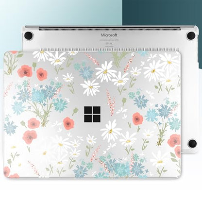 Batianda Artistic Case for Microsoft Surface Laptop 15 inch, Cute Daisy | Fits Surface Laptop for Business 8th Edition 2026 & Surface Laptop 7 2024, 4-in-1 Accessories Bundle, Slim Durable Hard Shell - color: Cute Daisy