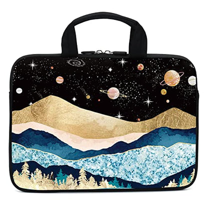 15.6" Laptop Sleeve 14" 15" 15.4" Chromebook Case Ultrabook Case Notebook Sleeves PC Messenger Bag (Mountains-1) - color: mountains-1