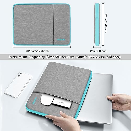 Hseok Laptop Case 13 Inch Sleeve Compatible with MacBook Neo 13, MacBook Air Pro 13 M5/M4/M3/M2/M1, iPad Pro Air 12.9" 13", XPS 13, Protective Computer Bag with Side Pocket & Dual Zippers,L02G02 - color: L02G02, size: 13"