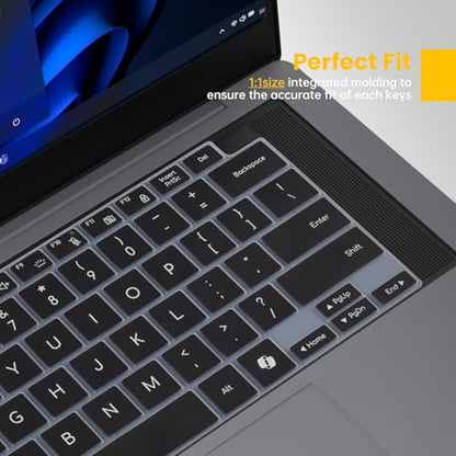 Keyboard Cover Skin for 2026 Samsung Galaxy Book 6 NP944XJG NP744BJG 14", Galaxy Book6 Pro/Ultra 14 & 16 inch NP944XJG NP964XJG NP964UJG Laptop Keyboard Protector(Not Fit GalaxyBook 5/4/3), Black