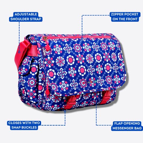 J World New York Terry Messenger Bag for Women Girls School Kids - color: Trinket